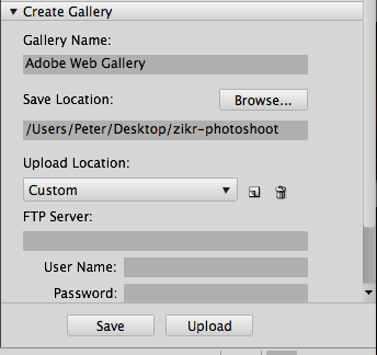 Create gallery