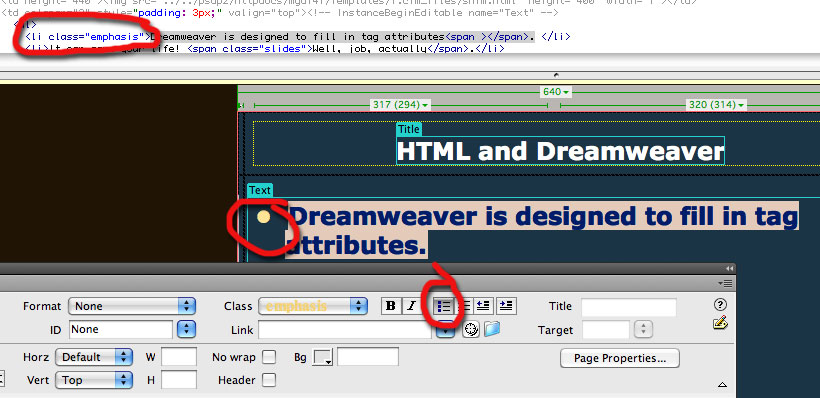 tag attributes
